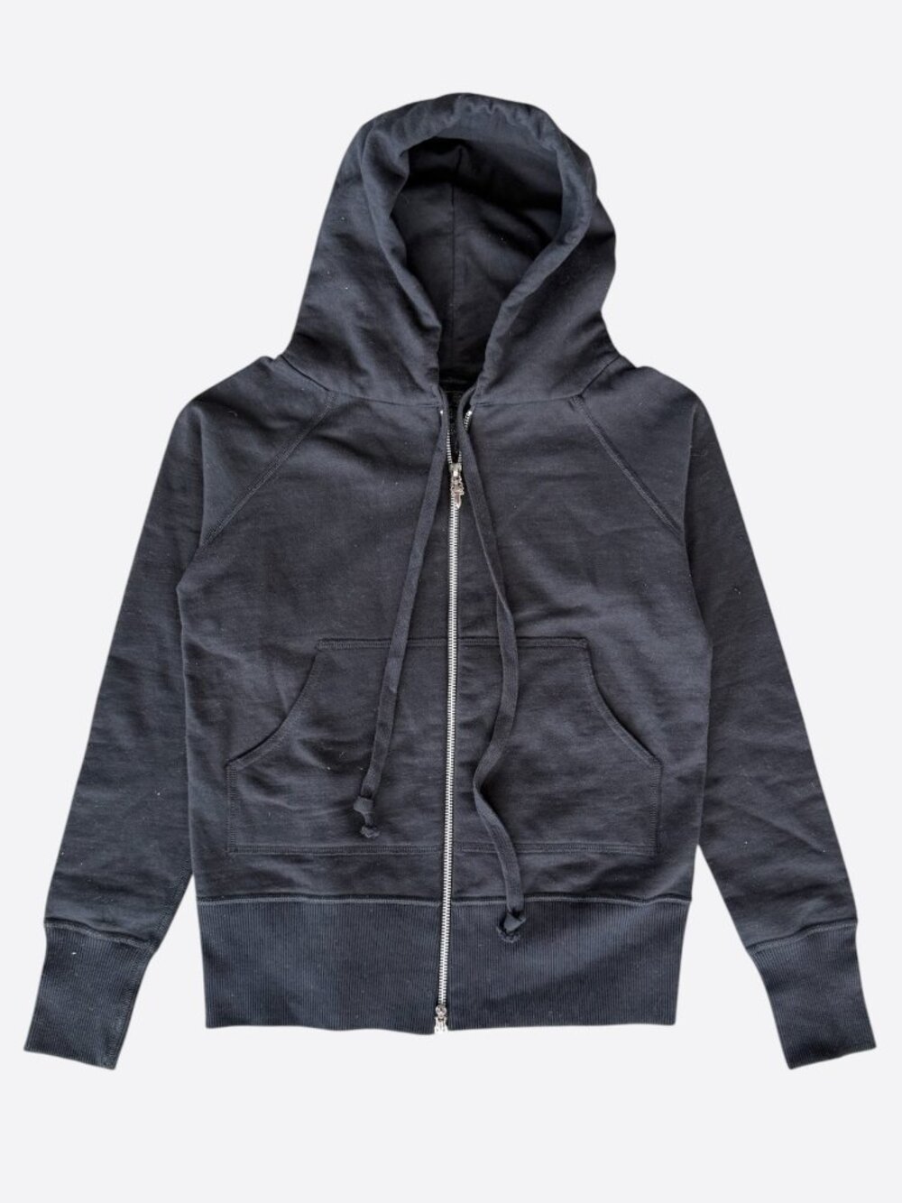 Chrome Hearts Black Cross Patch Women's Zip Up Hoodie